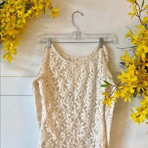 Floral sheer blouse (S)